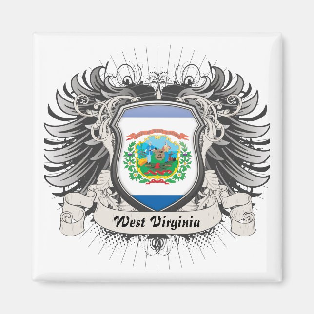 Íman West Virginia Crest (Frente)