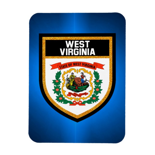 Íman West Virginia Flag (Vertical)