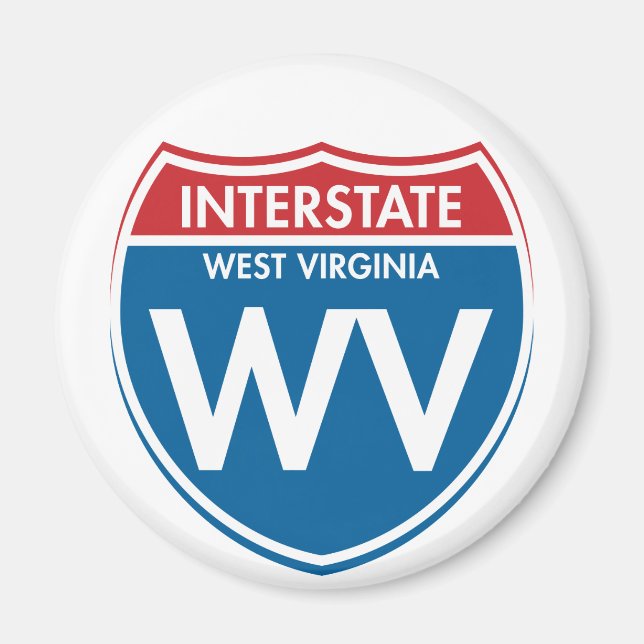 Íman West Virginia WV (Frente)