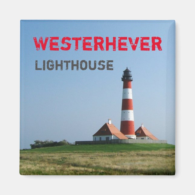 Íman Westerhever Lighthouse, Wadden Sea, Alemanha (Frente)