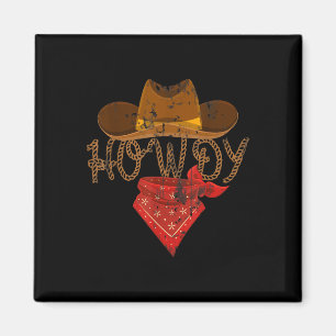 Íman Western Cowboy Camisetas Howdy - Ajustado, Capa Cu