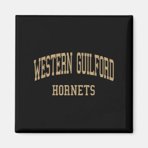 Íman Western Guilford Segundo grau Hs Greensboro Nc Ret