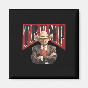 Íman Western Trump Cowboy Tee leva a América de volta a