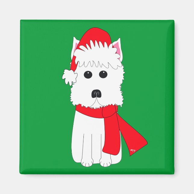 Íman Westie de inverno (Frente)