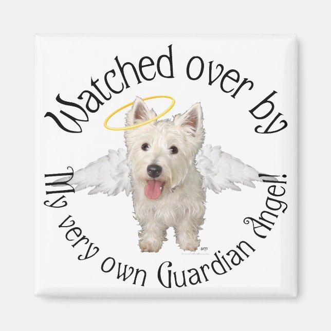 Íman Westie Guardian Angels (Frente)