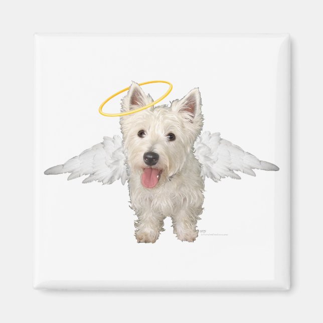 Íman Westie Guardian Angels (Frente)