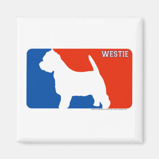 Íman Westie Major League Dog Magnet