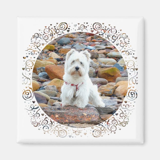 Íman Westie on the Rocks (Frente)