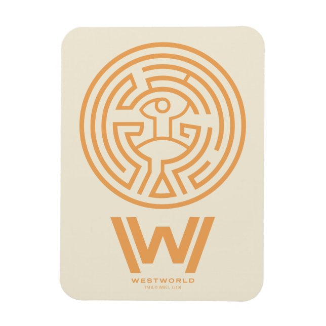 Íman Westworld | Símbolo Maze (Vertical)