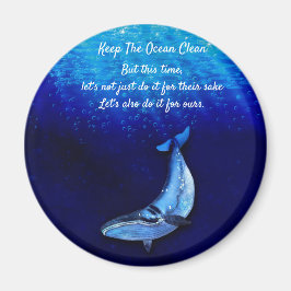 Íman Whale Vertical Motion Scene To Down In Ocean Depth