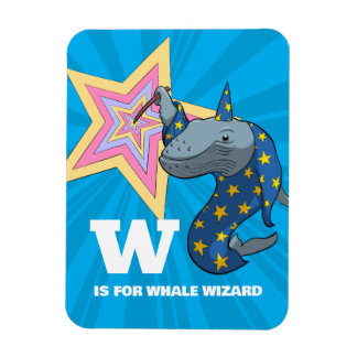 Íman Whale Wizard Surreal Humor Alphabet Character
