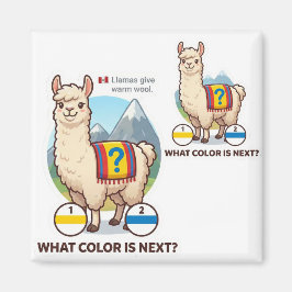 Íman What Color Is Next? Llama Peru Pattern Logic Game