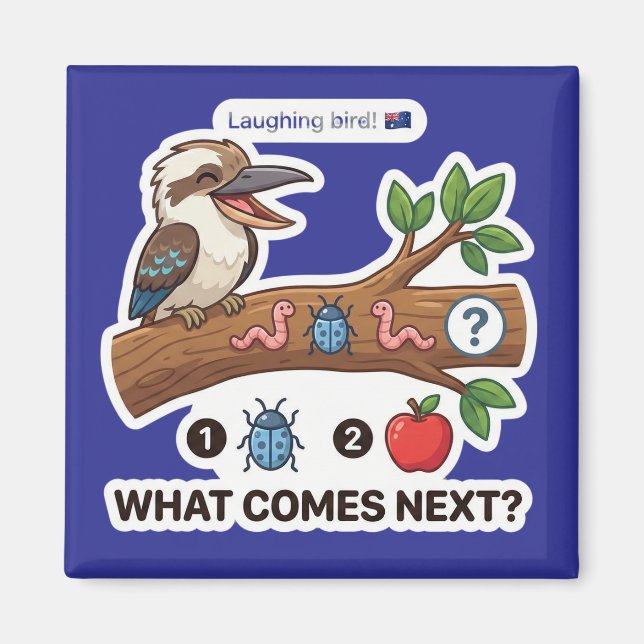 Íman What Comes? Kookaburra Australia Pattern Logic (Frente)