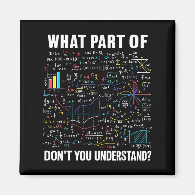 Íman What Part Of Don't You Understand _ Funny Math Tea (Frente)