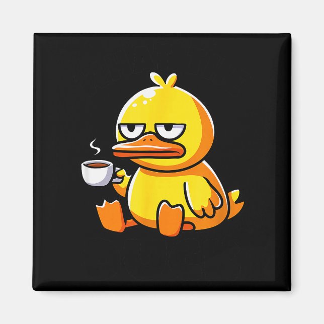 Íman What The Duck Owner I Love Ducks Lover Funny Rubbe (Frente)