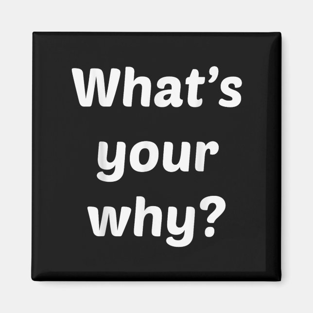 Íman What's Your Why Insring Motivational Entrepreneur  (Frente)