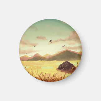 Íman Wheat fields at sunrise