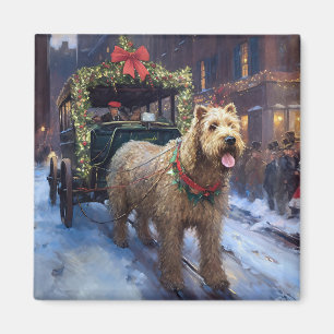 Íman Wheaten Terrier Christmas Fesason