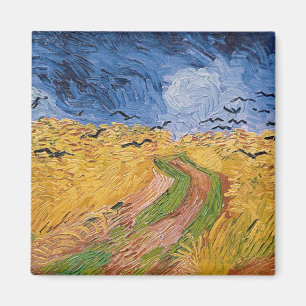 Íman Wheatfield com corvos, 1890 de Vincent van Gogh
