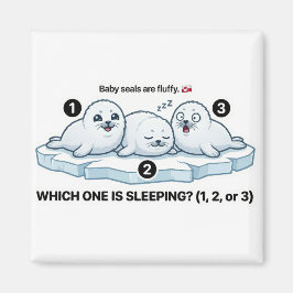 Íman Which One Is Sleeping? – Baby Seal Learning Magnet