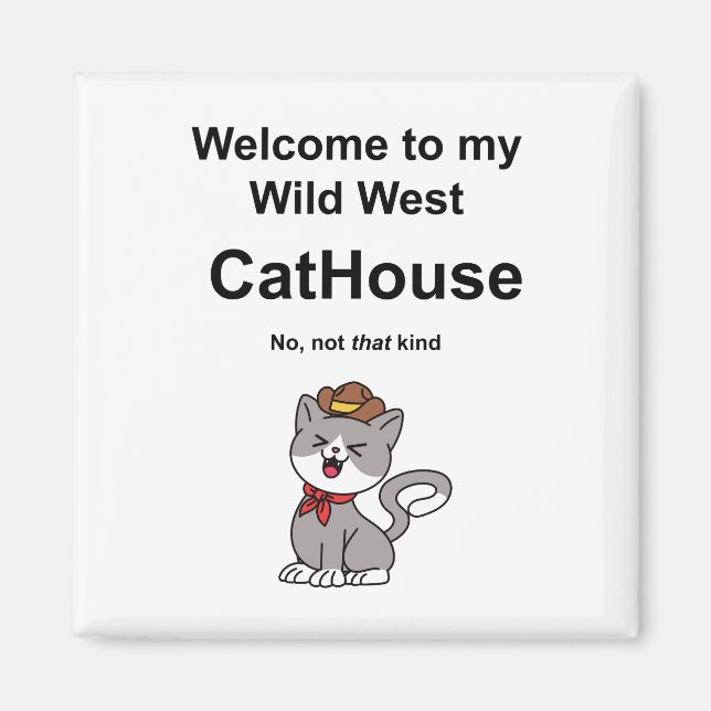 Íman Whimsical Cat (Frente)