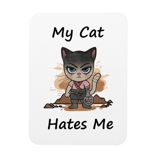 Íman Whimsical Cat (Vertical)