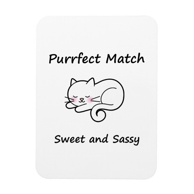 Íman Whimsical Cat (Vertical)