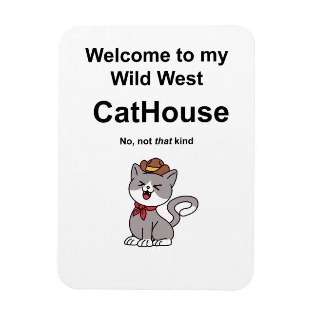 Íman Whimsical Cat (Vertical)