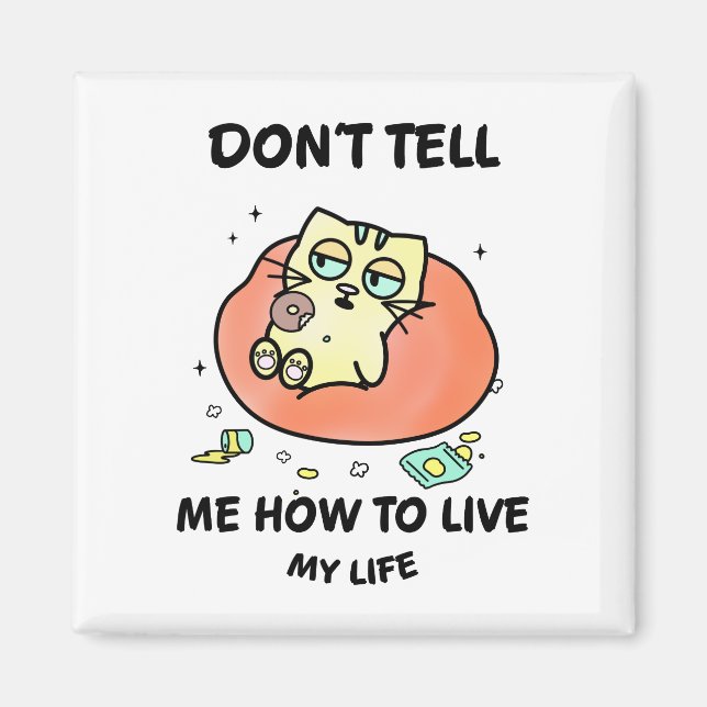 Íman Whimsical Cat (Frente)