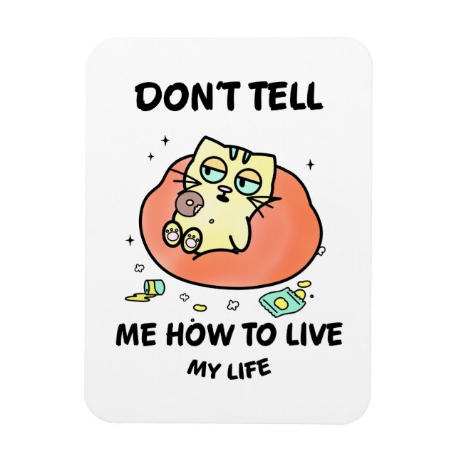 Íman Whimsical Cat (Vertical)