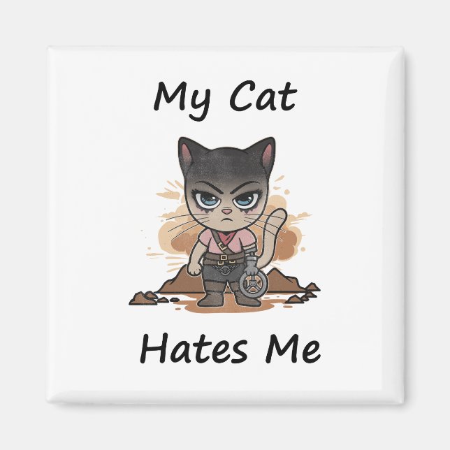 Íman Whimsical Cat (Frente)