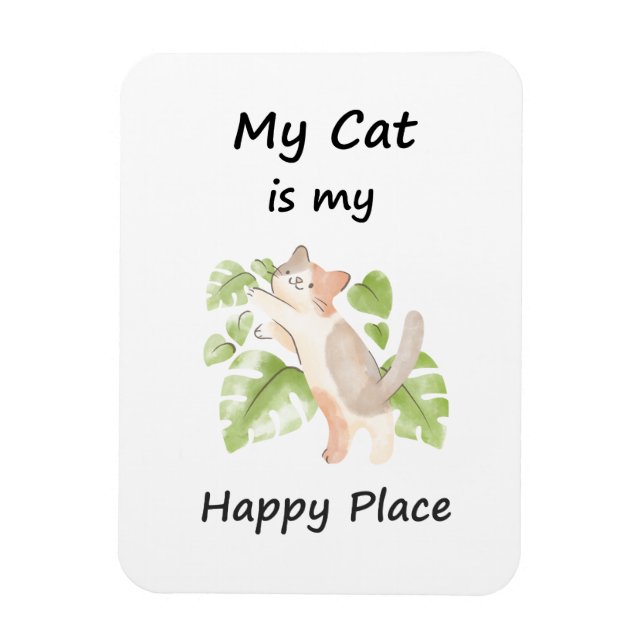 Íman Whimsical Cat (Vertical)