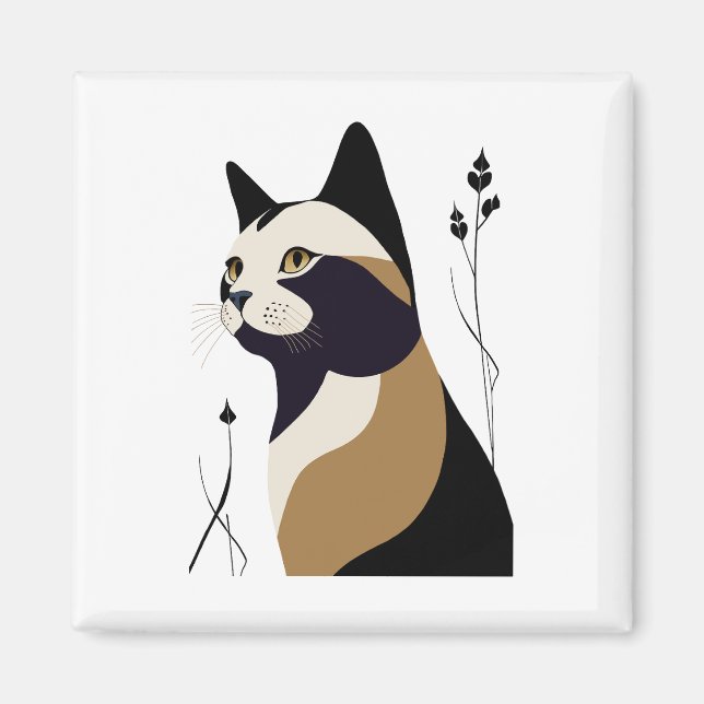 Íman Whimsical Cat (Frente)