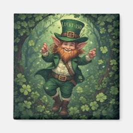 Íman Whimsical Lucky-ish Leprechaun Lush Forest Nursery