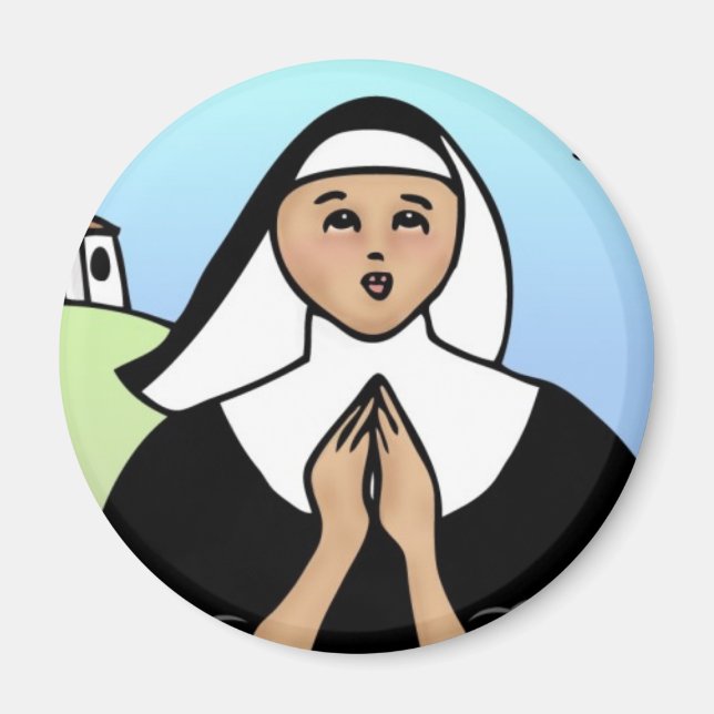 Íman Whimsical Nun (Frente)