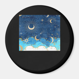 Íman Whimsigoth Clouds Sun Moon Witchy Classic
