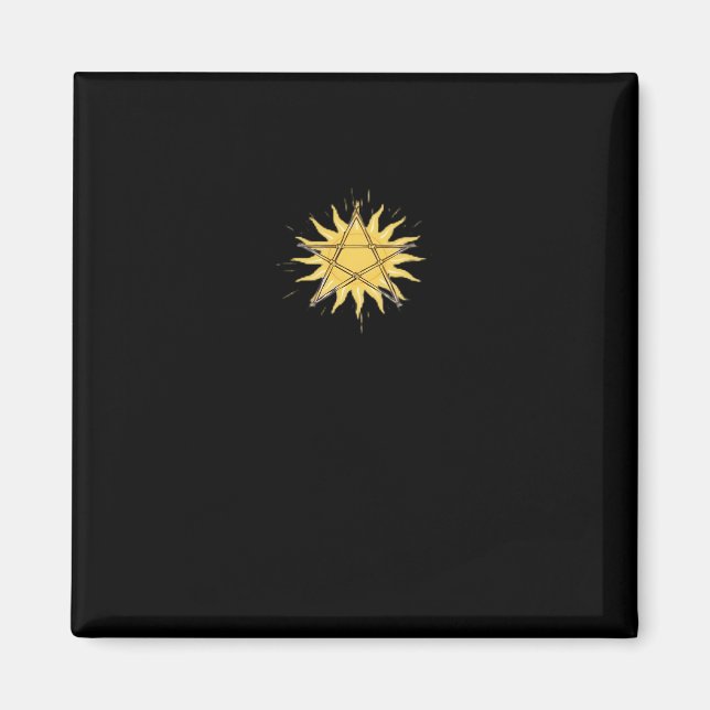 Íman Whimsigoth Pentagram Sun Classic (Frente)