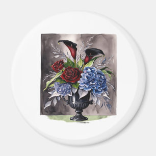 Íman Whimsigótico – Estética Clássica de Vaso Floral Gó