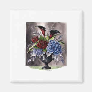 Íman Whimsigótico – Estética Clássica de Vaso Floral Gó