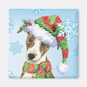Íman Whippet Feliz Howlidays
