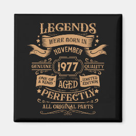 Íman whiskey de aniversário de vintage personalizado te