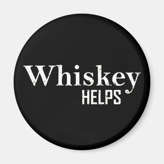 Íman Whiskey helps funny drinking alcohol quotes (Frente)