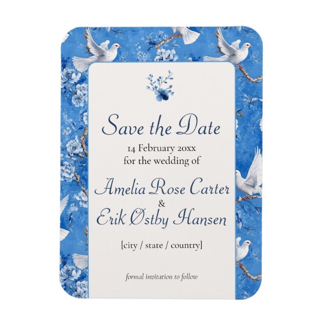 Íman Whispers of Doves, Save the Date (Vertical)