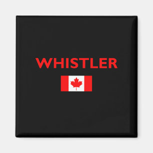 Íman Whistler Canada Flag Dark Color (Cores escuros de