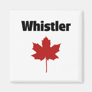 Íman Whistler Canada Natural Red Maple Leaf