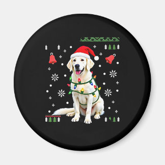 Íman White Boxer Dog Ugly Christmas Sweater Funny Xmas 