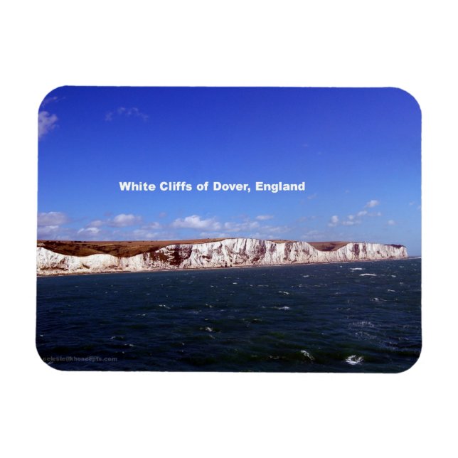 Íman White Cliffs of Dover, Inglaterra (Horizontal)