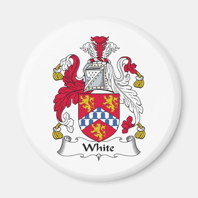 Íman White Family Crest (Frente)