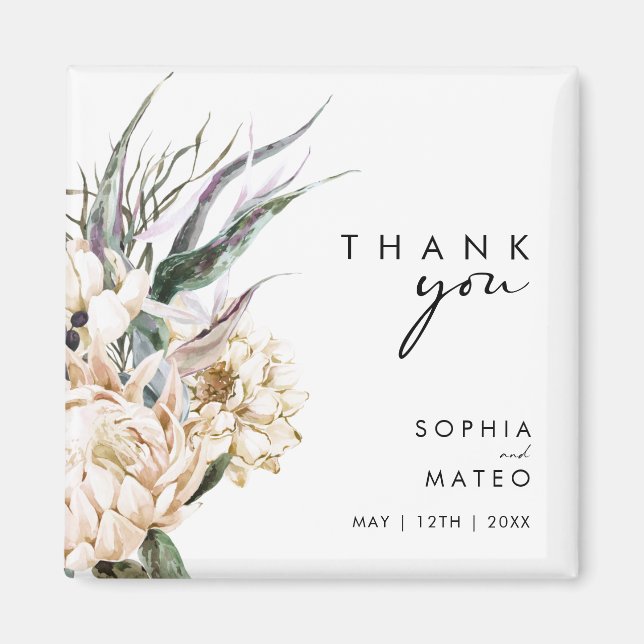 Íman White Floral | Fim De Casamento (Frente)