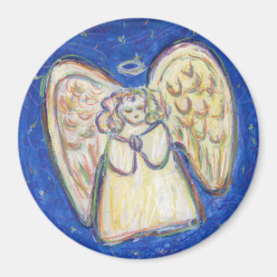 Íman White Light Guardian Angel Art Personals Magnets
